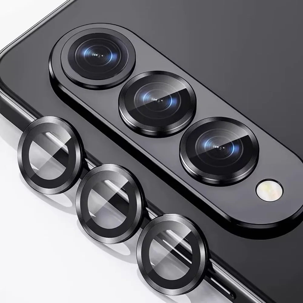 Metal Individual Ring Camera Lens Protector For Samsung Galaxy Z Fold 7 6 5 4 ZFold Fold7 Fold6 Tempered Glass Film Full Cover ﻿