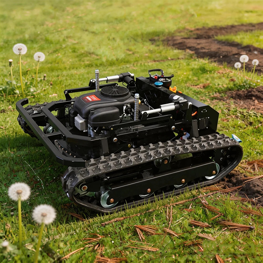 Diesel Remote Control Crawler Reel Lawn Mower - Efficient Garden Landscaping Tool