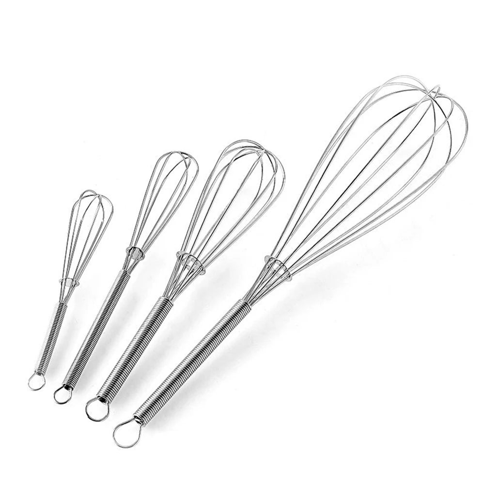 Balloon Wire Whisk Stainless Steel Hand Mixer Cream Egg Stirrer for Mixing Whisking Beating Stirring