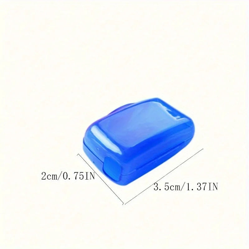 8pcs of Toothbrush Head Protective Covers, Portable Travel Toothbrush Case, Random Color Dental Kit Box.