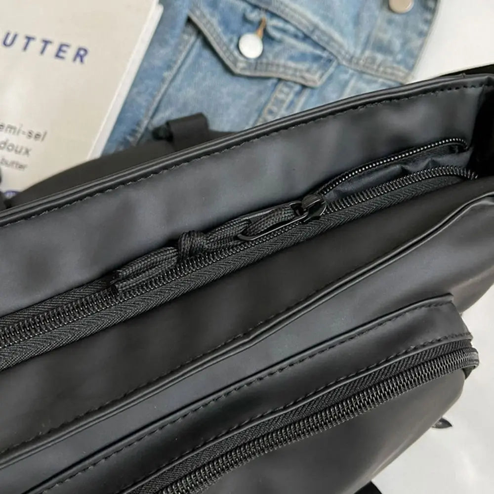 Solid Color Nylon Crossbody Bag Waterproof Large Capacity Shoulder Bag Oxford Cloth Multifunctional Messenger Bag Camping