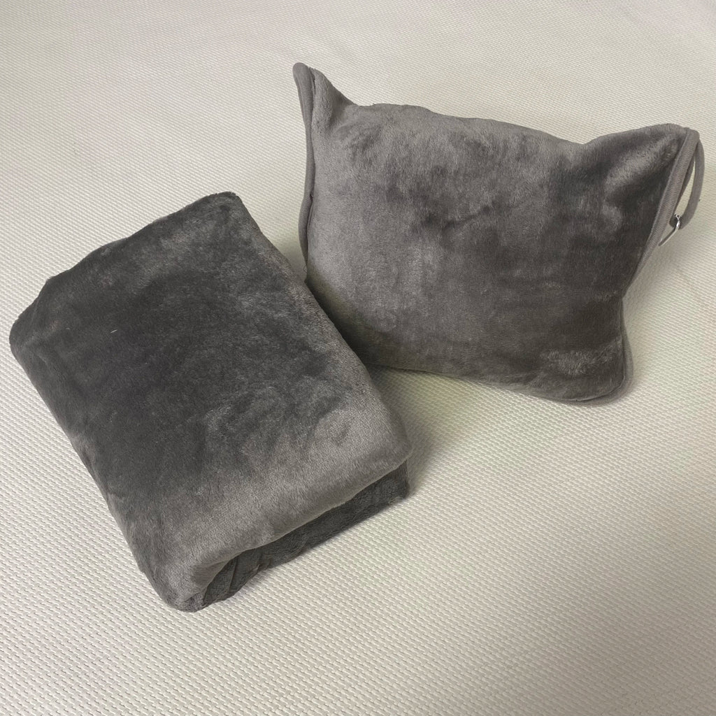 Portable Two-In-One Travel Blanket, Airplane Blanket, Pillow Cushion Blanket, Multifunctional Foldable Blanket