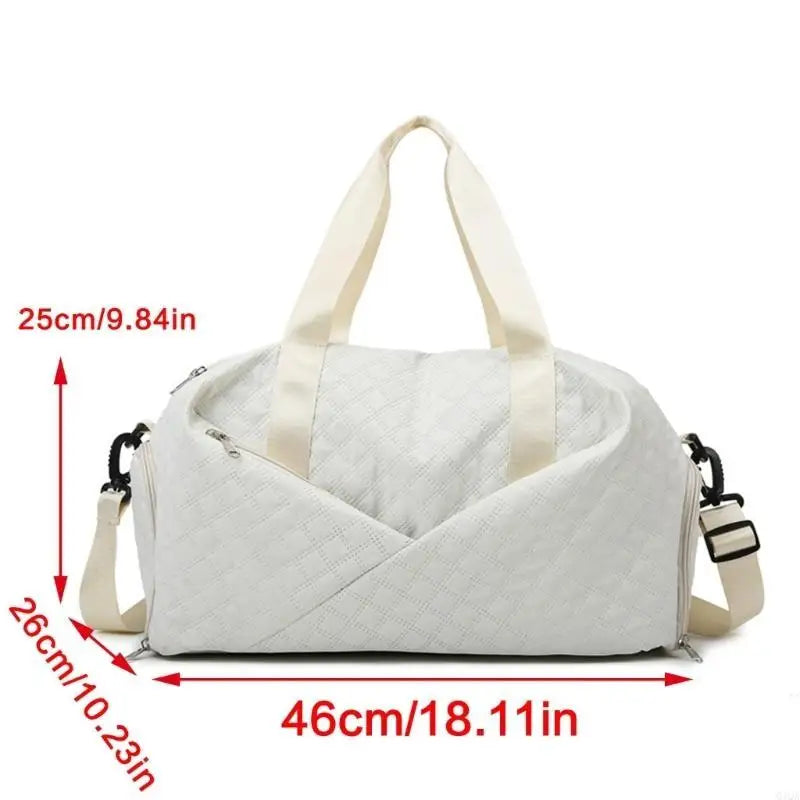 Q1QA Large Duffle Bag for Gym and Travel Sport Bag With Wet and Dry Compartments Suitable for Yoga and Short Trip