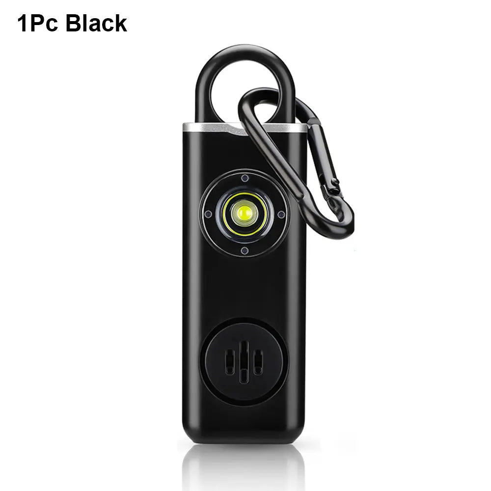 Awapow Personal Defense Alarm 130dB With LED Light Rechargeable Self Defense Woman Safety Alarm Key Chain Emergency Anti-Attack