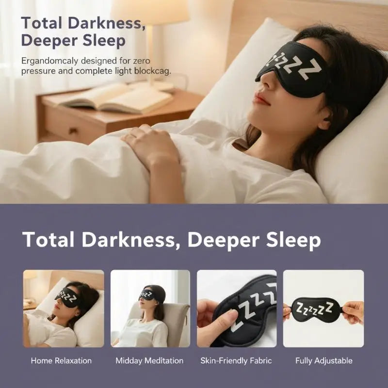 Sleeping Cute Mask Cartoon Pattern Cover Sleeping Eyeshade Eye Comfort Blindfold Concave Light With Women Men Aid Eye Travel
