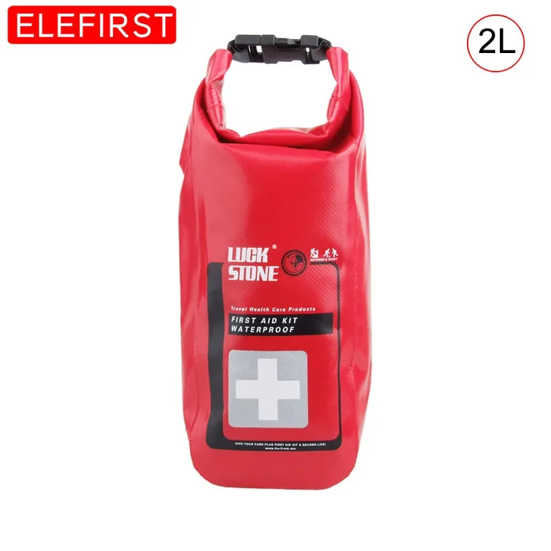 Portable 2/5L Outdoor Waterproof First Aid Bag Emergency Kits Bag Only For Home Car Travel Fishing Hiking Riding Sports