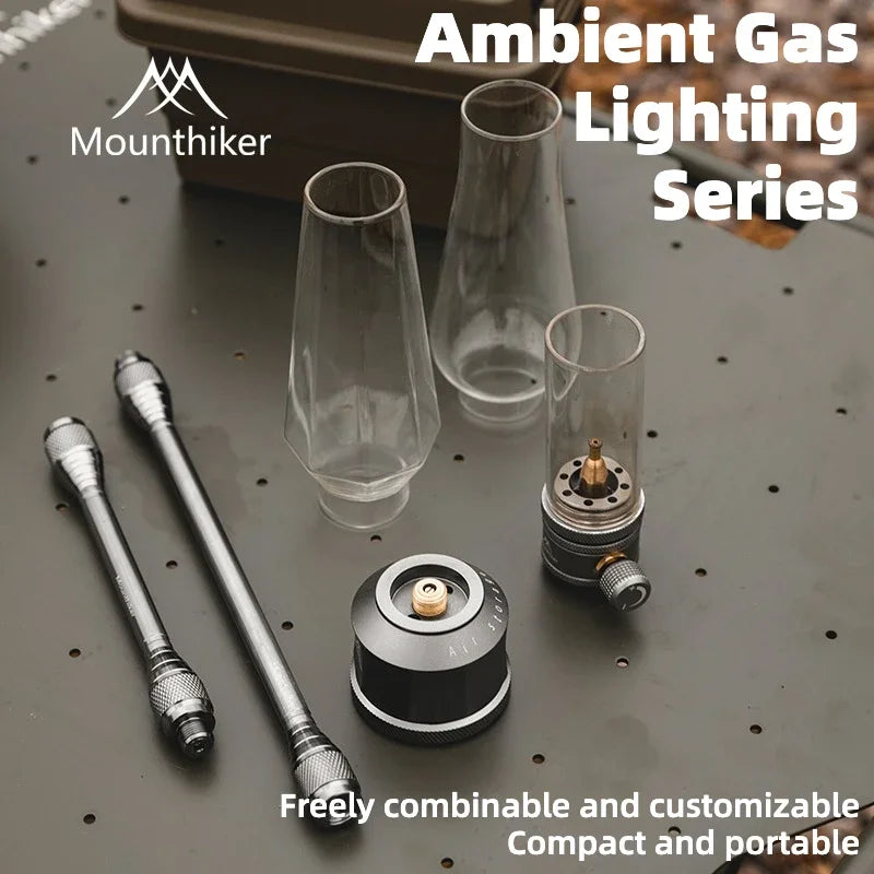 MOUNTAINHIKER Outdoor Gas Light Set Picnic Camping Retro Decorative Ambience Light Creative Desktop Bedside Gas Light