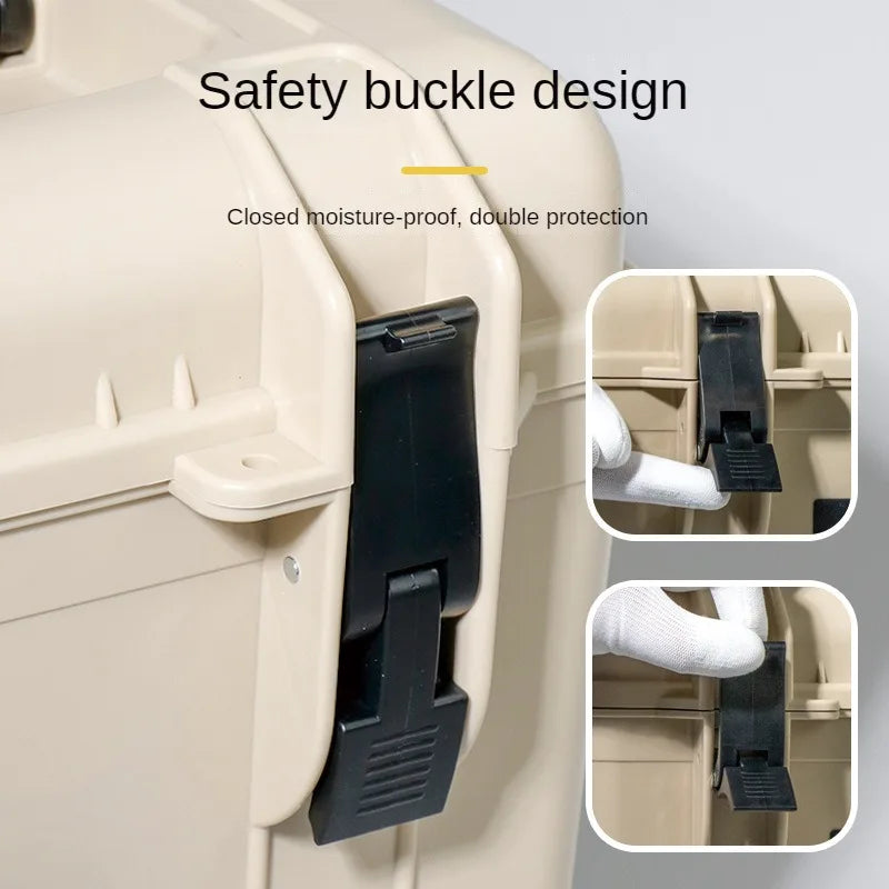 290x235x230mm Toolbox Multifunctional Moisture-proof Camera Protection Storage Box Photography Equipment Drying Hard Case 10L