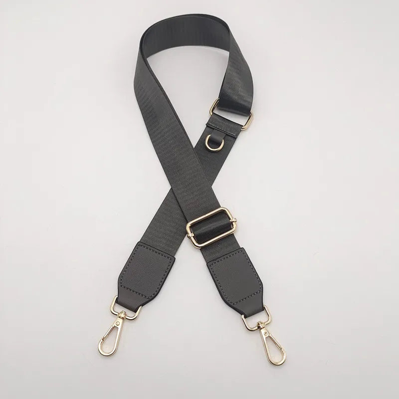 New Solid Color Nylon Bag Accessories D-type Buckle Hanging Small Bag Style Crossbody Strap Adjustable Backpack Shoulder Strap