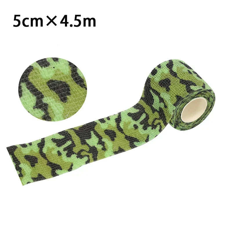 New Self Adhesive Non-woven Colorful Bandage Survival Elastic Band Wound Protection Joint Fixation Outdoor Emergency Equipment