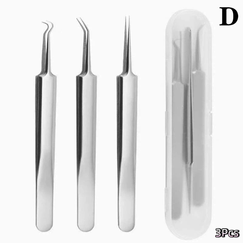 7/8Pcs Blackhead Remover Kit Professional Blackhead  Needle Skin Care Tools Stainless Steel Pimple Extraction Tools