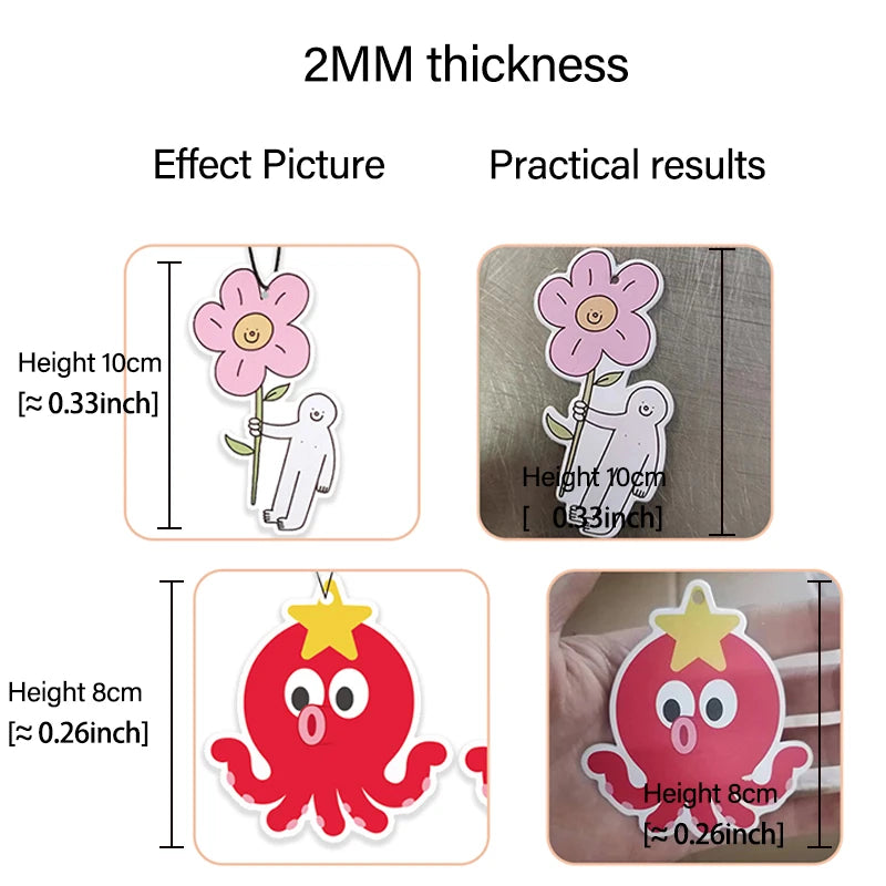 100pcs Customized Car Air Freshener Free Design Car Accessories Aromatherapy Any Shape Any Picture Can Be Customized Advertising
