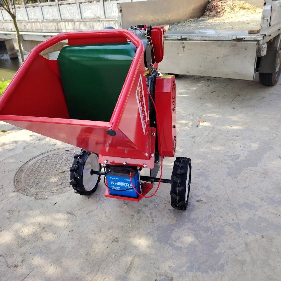 Customized 15HP Branch Crusher, Wood Processor, Professional Tree Shredder, Wood Chipper