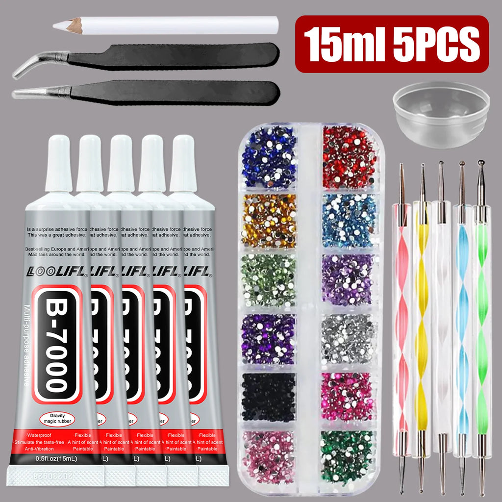 B7000 Jewelry Glue, Cloth Glue, Mobile Phone Repair Glue, DIY, Super Glue, Epoxy Resin, Suitable for Diamond Crafts