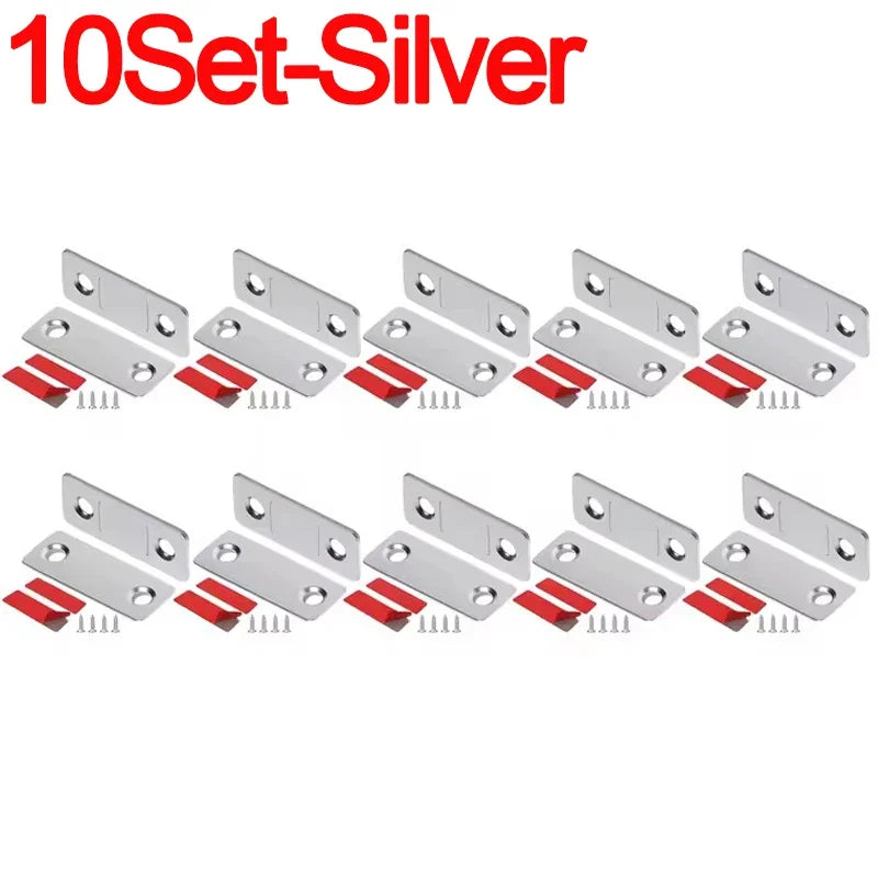 Household Magnetic Cabinet Catches Invisible Magnets Door Stopper Patch Self-Adhesive Furniture Drawer Window Door Closer Latch