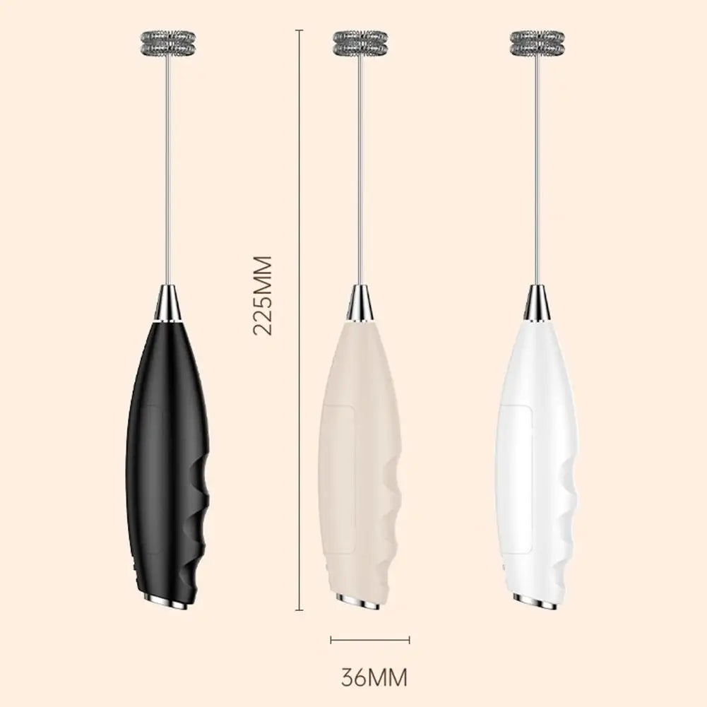 Electric Milk Frother Portable Egg Beater Hand Held Coffee Whisk Foam Mixer Milk Foamer Rechargeable Household Kitchen Tools