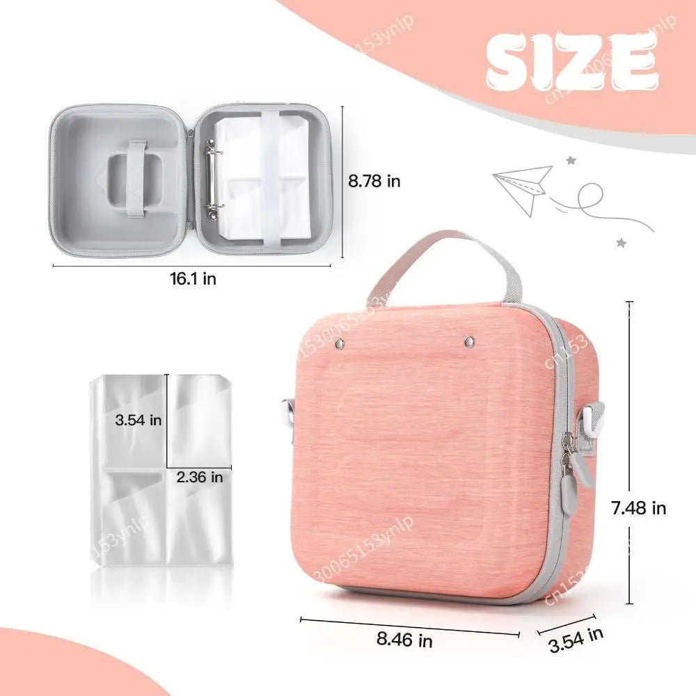 Protective Hard Storage Case For Yoto Mini Waterproof Nylon Bag With Adjustable Shoulder Strap Holds Audio Player Headphones