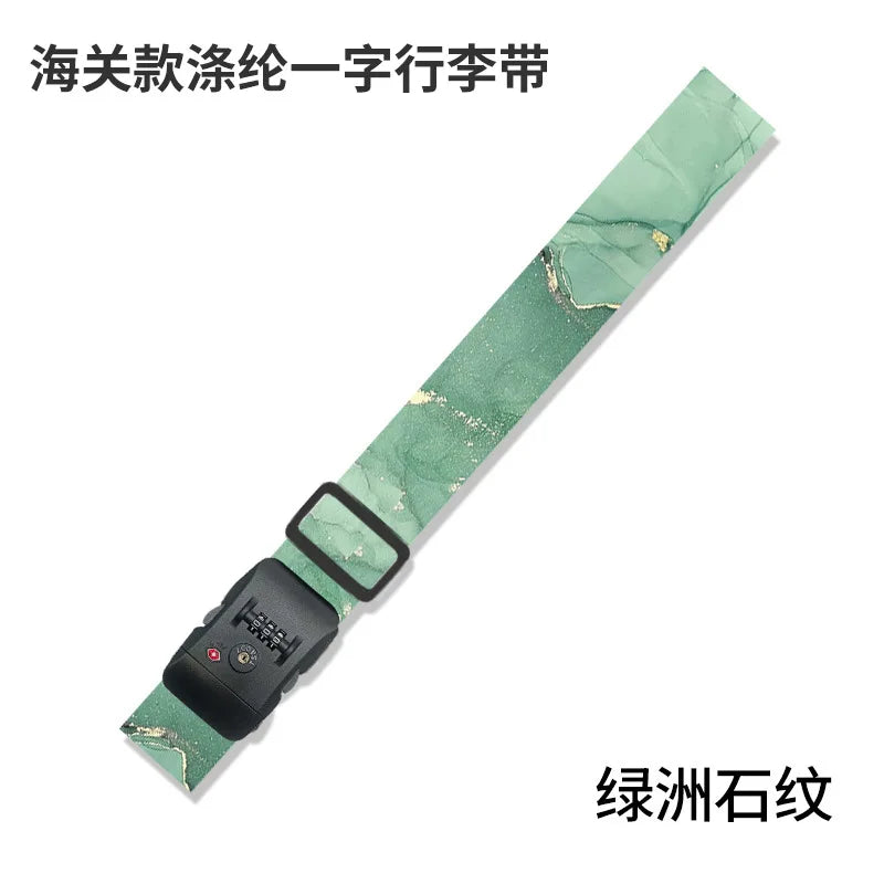 Luggage Straps for 22-28 inch Suitcases TSA Approved Combination Lock Adjustable Suitcase Packing Belt Abroad Binding Straps