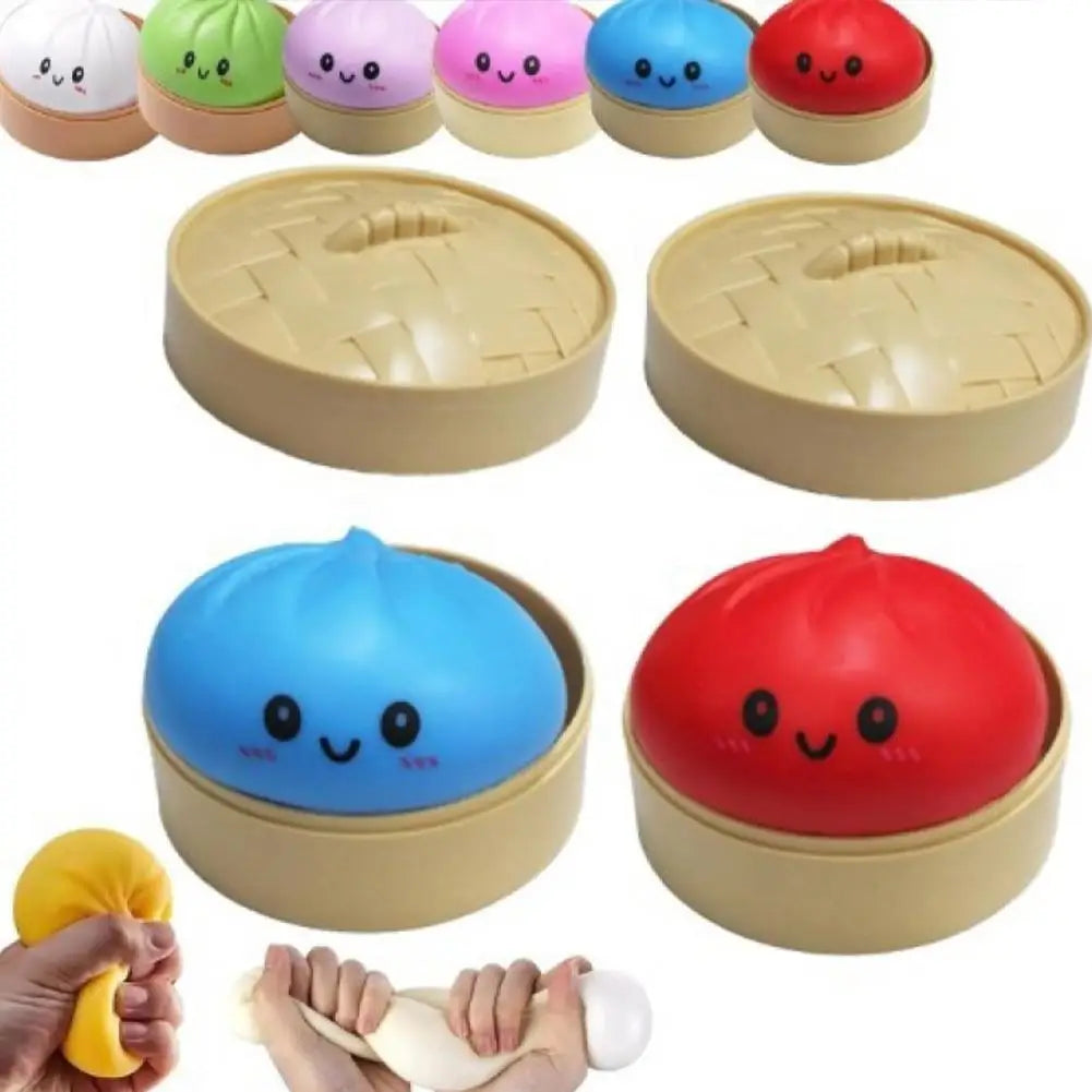 10Cm Simulation Flash Dumpling Pressure Ball Stress Relief Reusable Low Rebound Decompression Toys Children Adults Birthday Gift