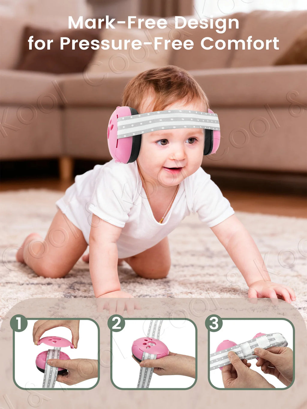 2-in-1 Portable Baby Ear Earmuffs, Travel & Outdoor Noise Cancelling Headphones for On-the-Go Comfort