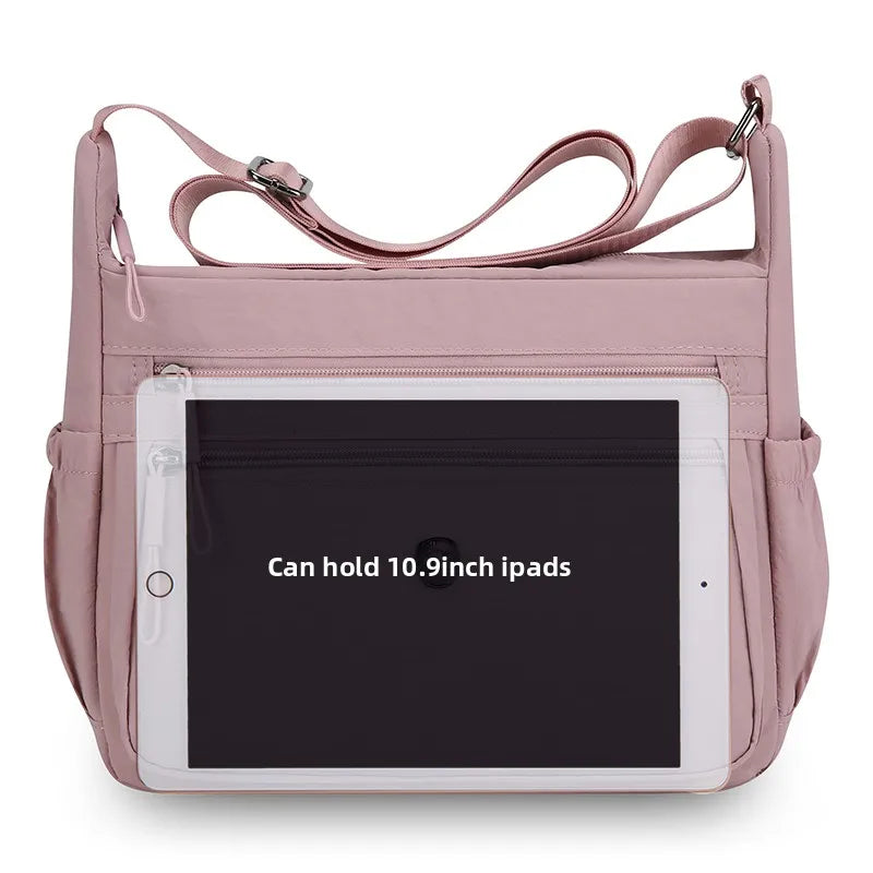 Crossbody Shoulder Bag for Ladies, Waterproof Multi Pocket Messenger Purse for Daily Commute Outdoor Casual Travel