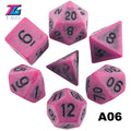 Polyhedral Dice TRPG DNDGame Games 7Pcs/Set D4 D6 D8 D10 D12 D20 Multi Sides for Board Game