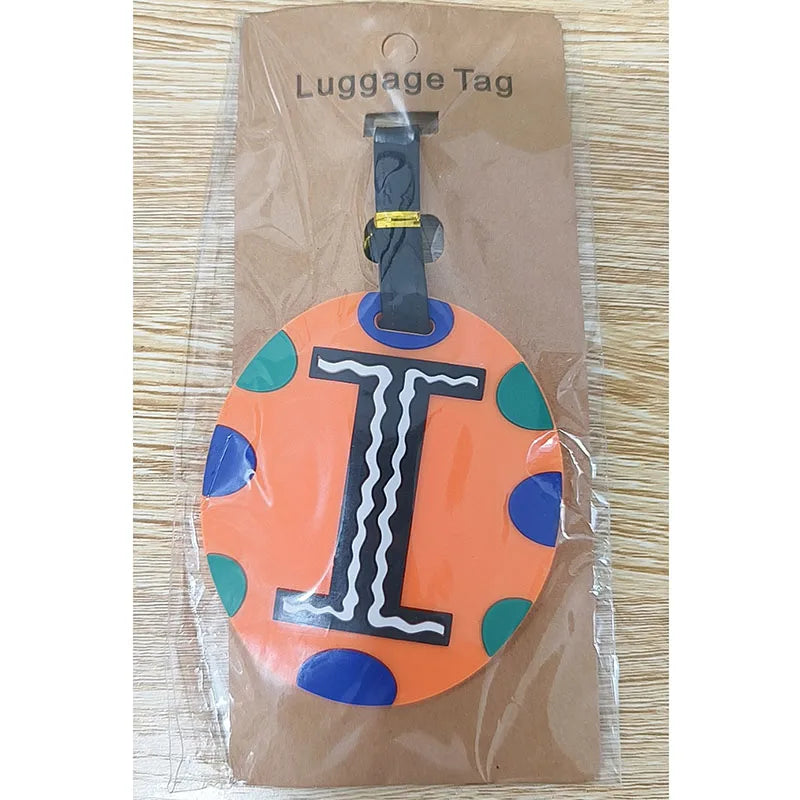 Newest Cute 26 Letters Luggage Travel Accessories Tag Silica Gel Suitcase ID Addres Holder Baggage Boarding Tag Portable Label