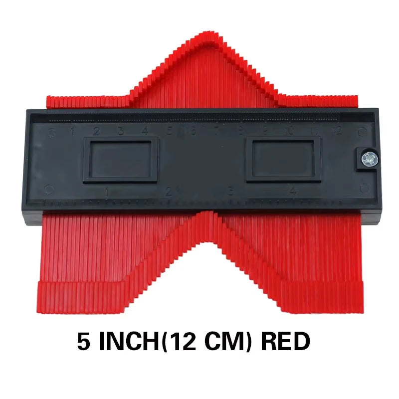 Contour Gauge Duplicator Ceramic Tile Carpet Cutting Template Profile Measuring Angle Ruler Contour Duplicator Woodworking Tools