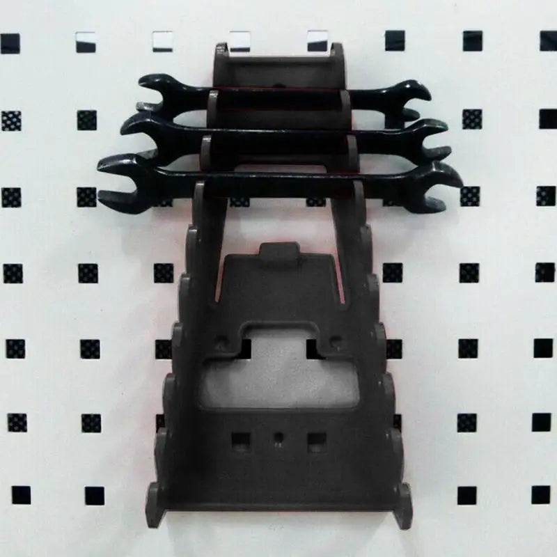 Red Wrench Organizer Back Wrench Holder Plastic Tray Sockets Storage Tools Rack Sorter Standard Spanner Holders ﻿
