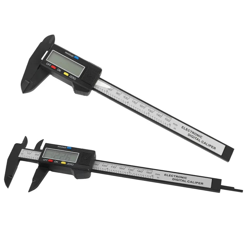 Digital Electronic Caliper LCD Large Screen Carbon Fiber Vernier Caliper for Inner Outer Diameter Measurement