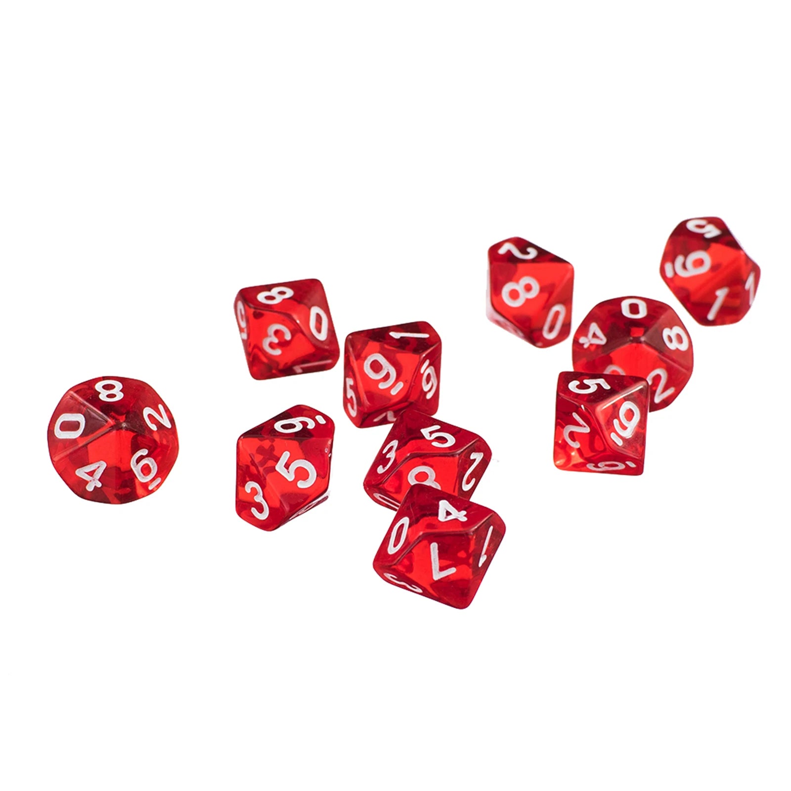 10pcs RPG DND Polyhedral Dice Set D10 D8 – Board Game Multi-sided Dice / 10 dés polyédriques RPG DND D10 D8 – Jeux de société multi-faces