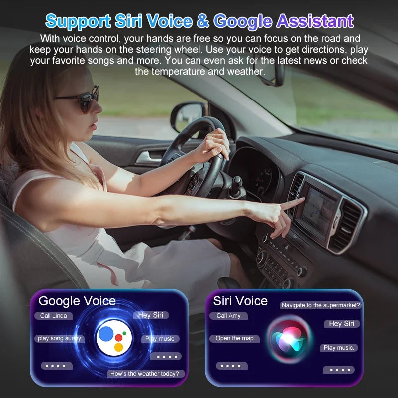 2 in 1 Wireless CarPlay Apple Adapter Android Auto Mini Universal Car USB Dongle Plug & Play New Smart AI Box KowanKit 2025