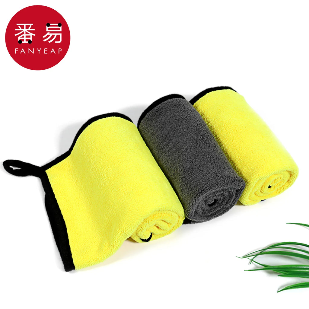 Car wash towel A1-Car absorbent interior glass car towel does not shed hair Double-sided rag in the car