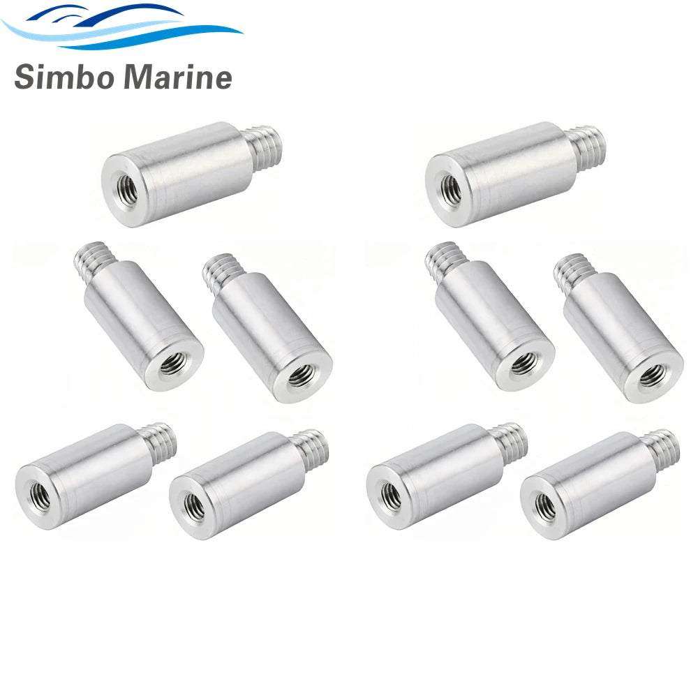 10Pcs Boat Anodes Zinc Pencil Rod Fits for Volvo Penta Marine Engine 3838499 800476 804107 838929 858501 18-6001
