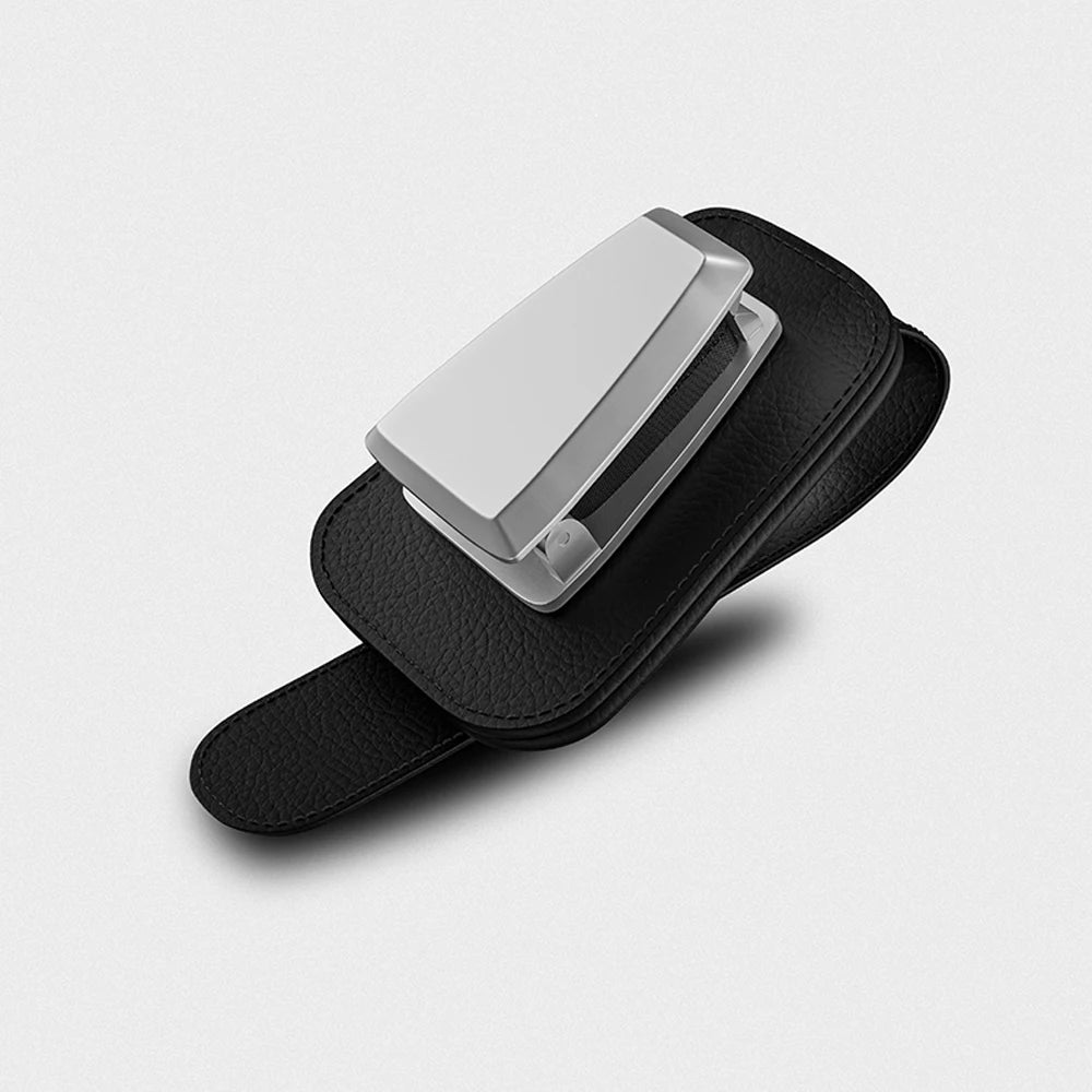 General Motors Glasses Clip Sunglasses Frame Soft Leather Metal Ticket Holder Multifunctional Glasses Mini Cars Accessories