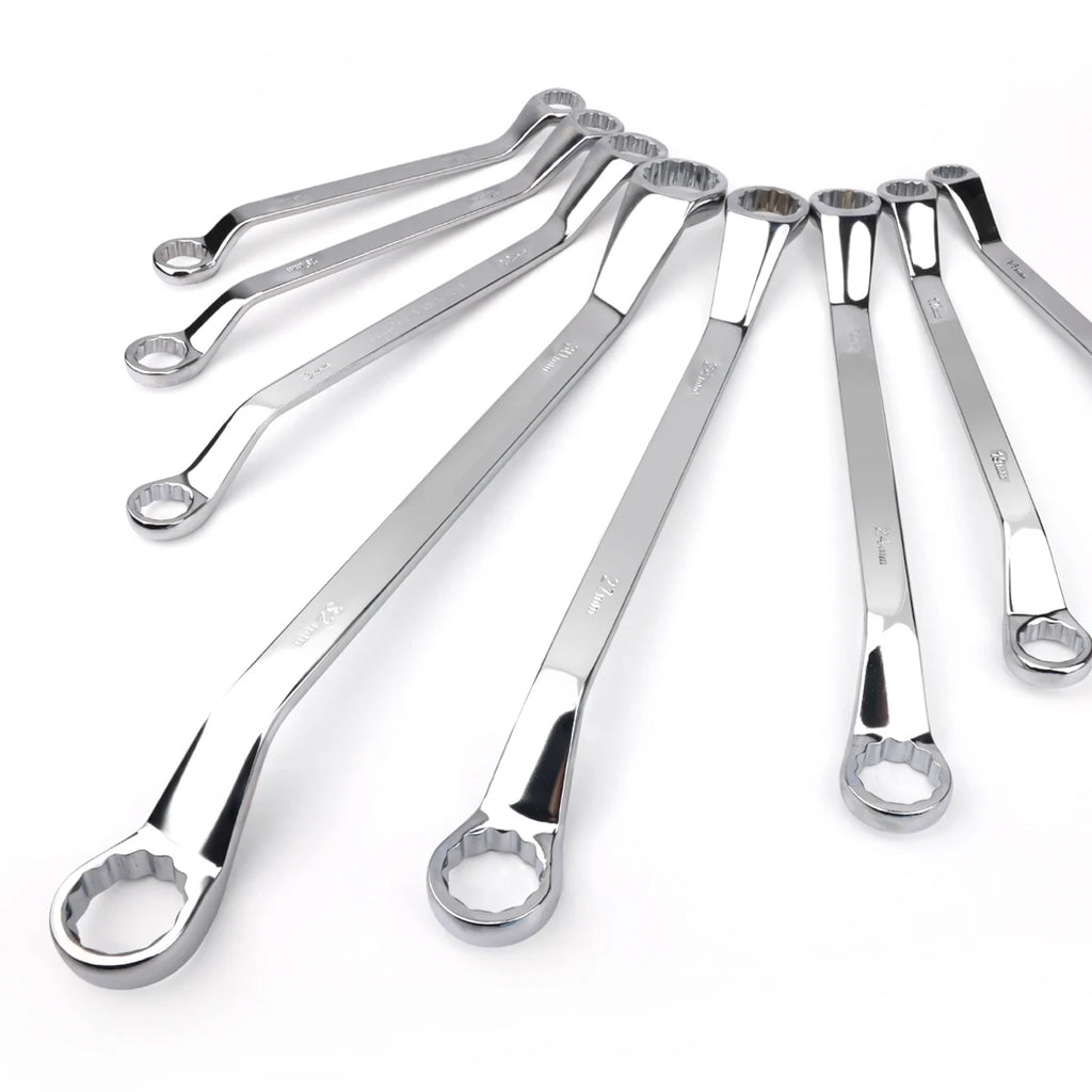 Multifunctional Double-ended Spanner Double Head Box End Wrench Heat Treated Hardened Offset Ring Spanner