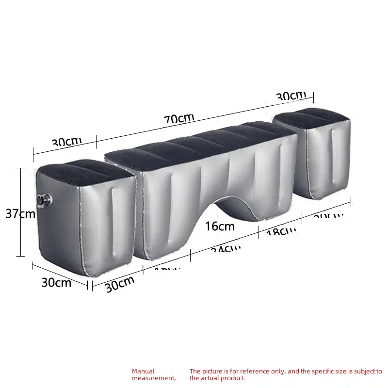 Inflatable Car Bed For Travel Suitable For Sedans Suvs Business Vehicles Rear Seat Sleeping Pad Footrest Filling Pad