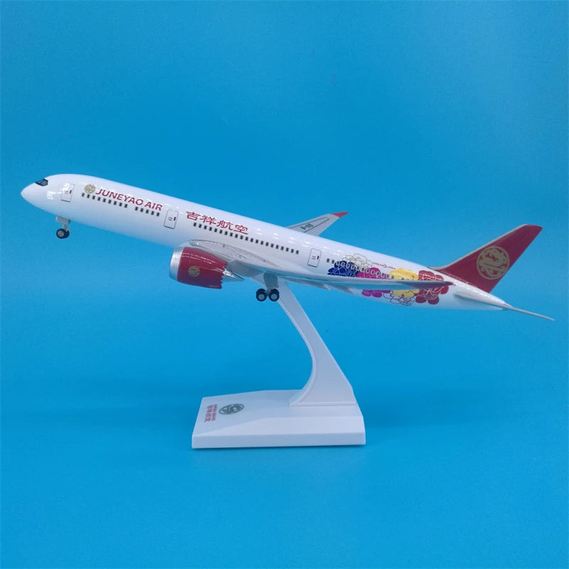 30cm Chinese Airbus & Boeing Airplane Model Diecast Resin with LED Light