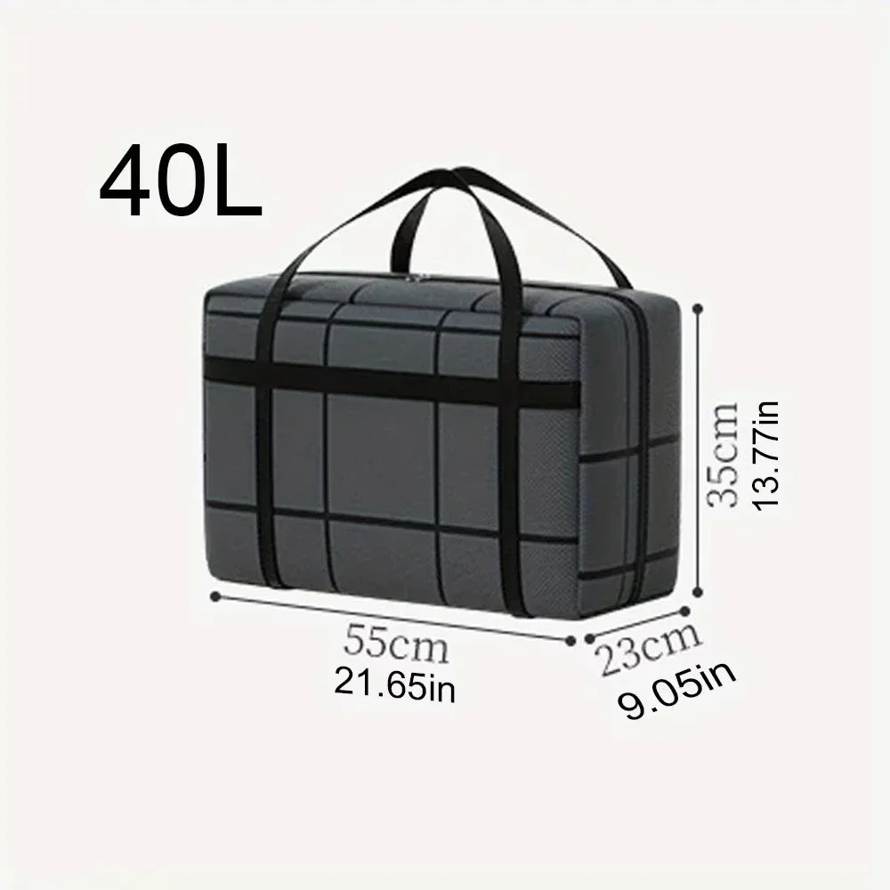 1pc Large-capacity Hand-held Clothes Storage Bag Foldable Dust-proof Non-woven Fabric Packing Bags Bedroom Wardrobe Organizer