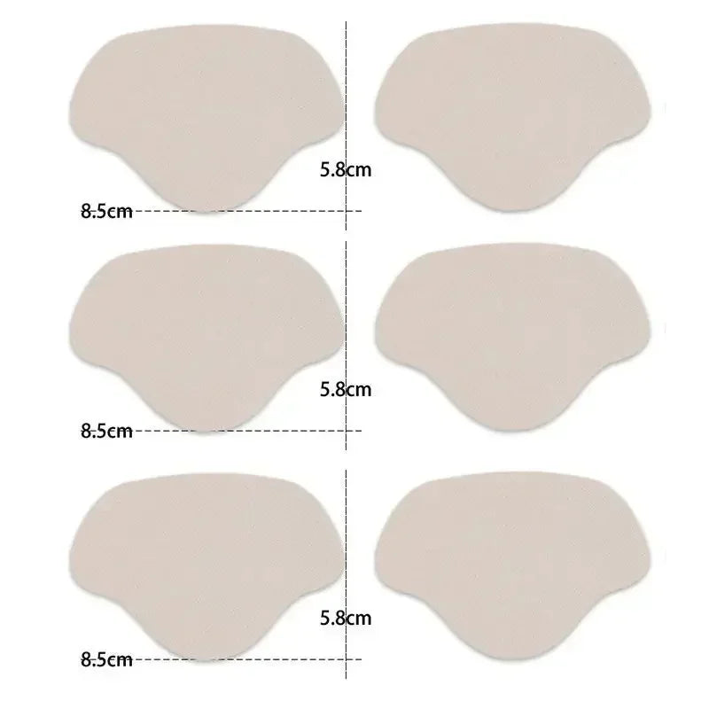 6pcs Shoe Repair Stickers Fabric Heel Protector Anti-Wear Repair Holes Self-adhesive Patches Insoles Pad Foot Care Insert