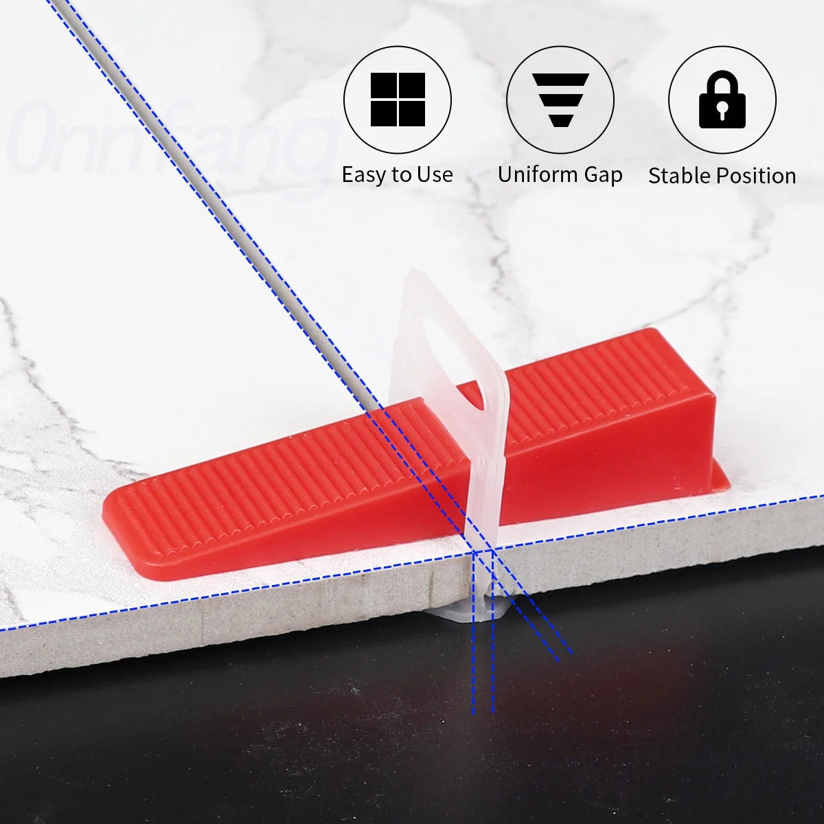 Tile Leveling System Laying Level Wedges Alignment Spacers Leveler Locator Spacers Flooring Wall level 1/1.5/2/2.5/3mm