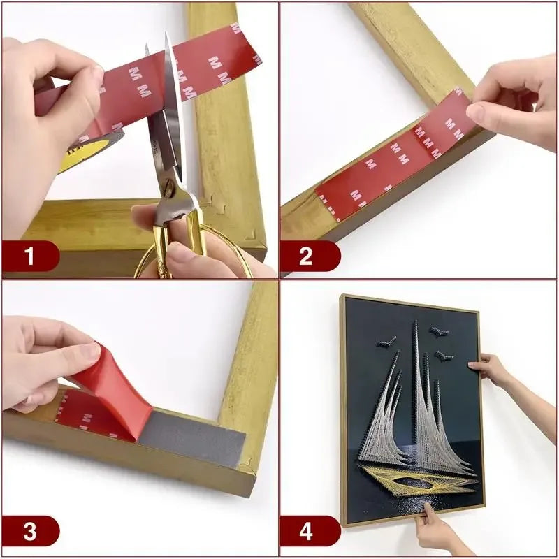 Heat-Resistant Auto Double-Sided Adhesive Patch - High Viscosity Strong Adhesion, for Heavy-Duty Car Accessories Fixing