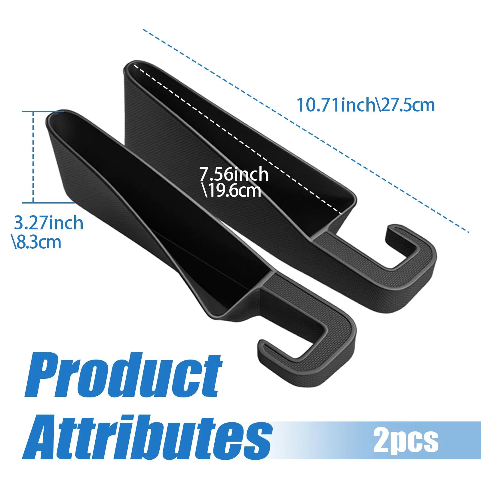 2Pcs Short Car Seat Gap Filler Seat Crevice Storage Box Bag Between Seats Console Organizer Decoration Interior Auto Accessories