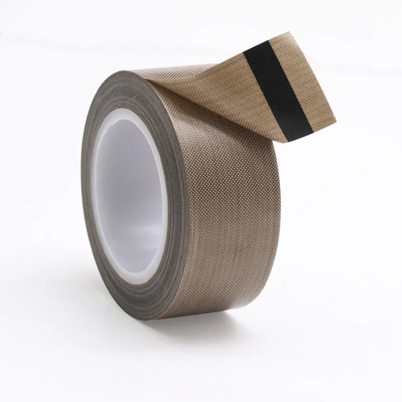 PTFE Tape Adhesive Cloth Insulated Vacuum High Temperature Resistant Sealing PTFE Tapes Width 5~100mm Thickness 0.13mm 0.18mm