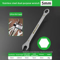 New 1Pcs 3mm Ultra-thin Thin Open End Wrench Hi-Spec Steel Flat Wrench Tool 6-32mm Multi-Function Double-end Fixed Spanner