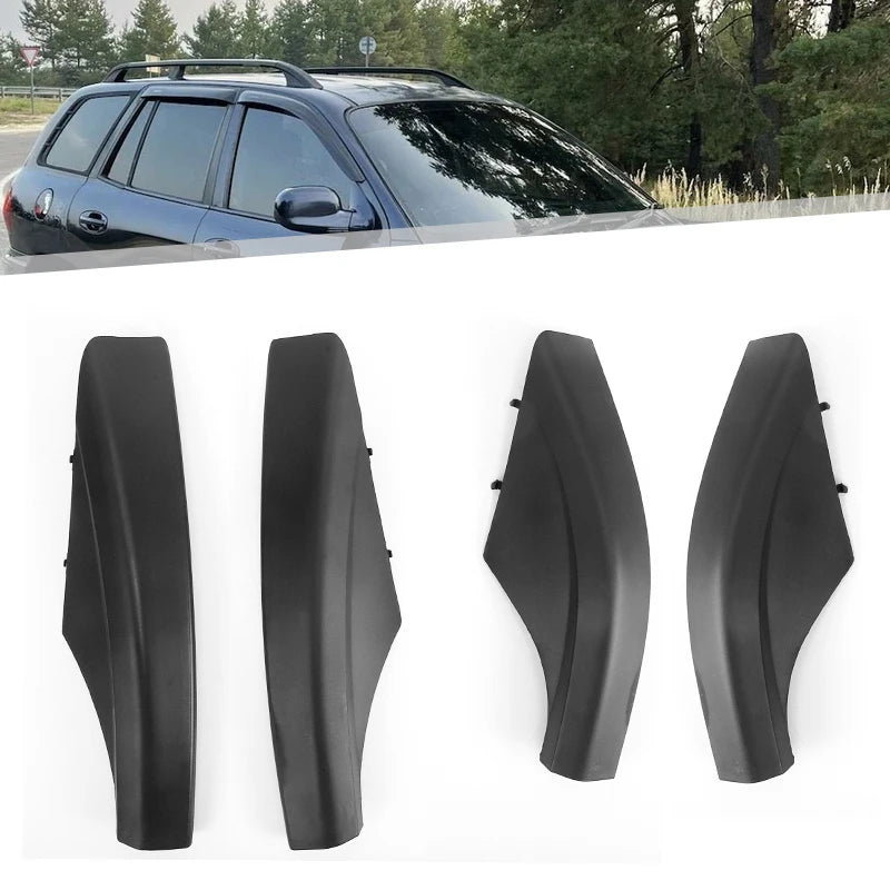 1/2/4pcs Car Roof Rack Cover Luggage Bar Rail End Shell For Hyundai Santa Fe Santafe 2002 2003 2004 2005 2006 Roof Rack Cover