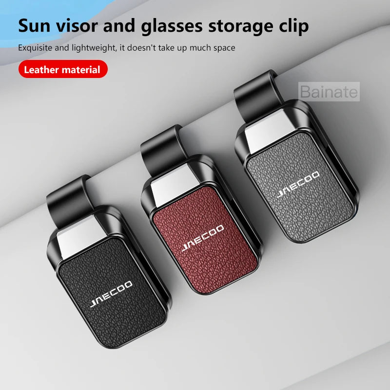 Car Sun Visor Glasses Case Storage Wear-Resistant Sunshade Sunglasses Holder, For JAECOO J7 JAECOO J8 J6 J9 2023 2024 2025 2026