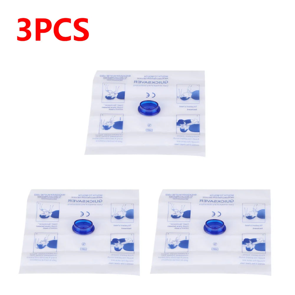 1-10PCS Disposable Emergency Artificial Respiration Mouth-Mouth CPR Face Shield Pocket Size One Valve CPR Mask for Adults Kids