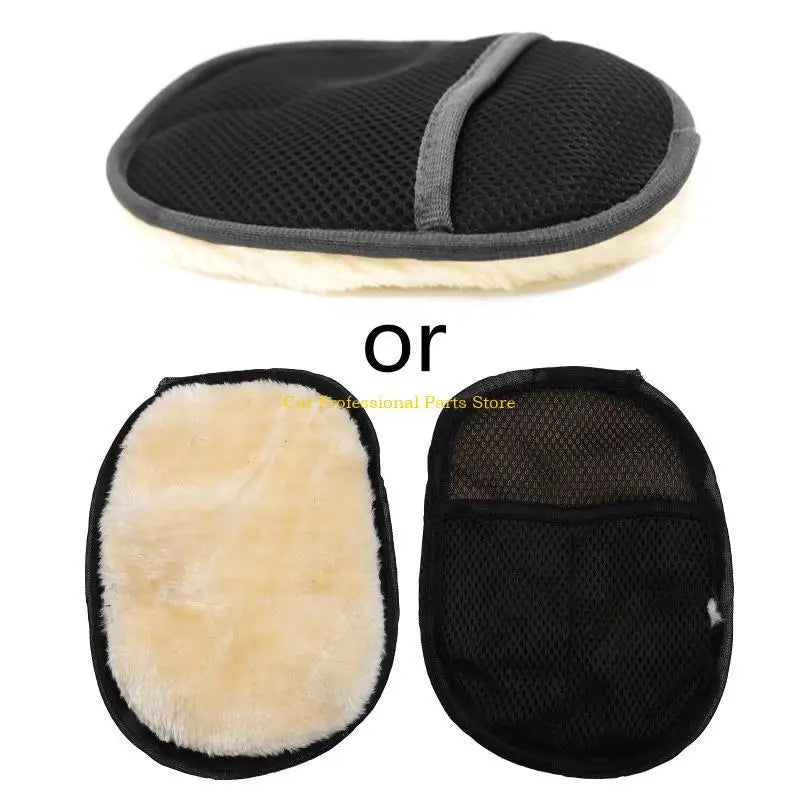 R53D Car Wash Mitt 24x16cm Microfibre Wool Glove Car Care Kitchen Household Wash Washing Cleaning Mit Cloth
