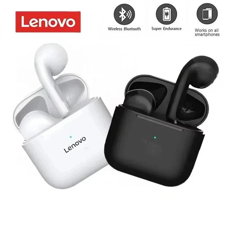 Lenovo Wireless Headset Mini Bluetooth 5.3 Headphones Sleek Design Superior Sound Quality Long Battery Life for iPhone Xiaomi